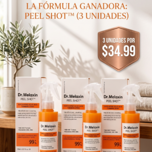 Dr. Melaxin Peel Shot – Spray Despigmentante y Exfoliante Corporal (Ácido Kójico + Niacinamida + Cúrcuma)