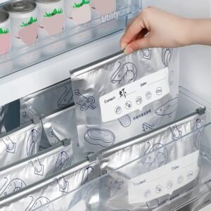 Set x10 Bolsas Térmicas Aluminizadas Reutilizables para Congelador con Cierre Slider (23x17 cm)