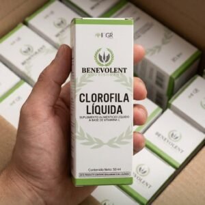 Clorofila Líquida Concentrada Benevolent + Vitamina C (50ml) – Con Registro Sanitario ARCSA